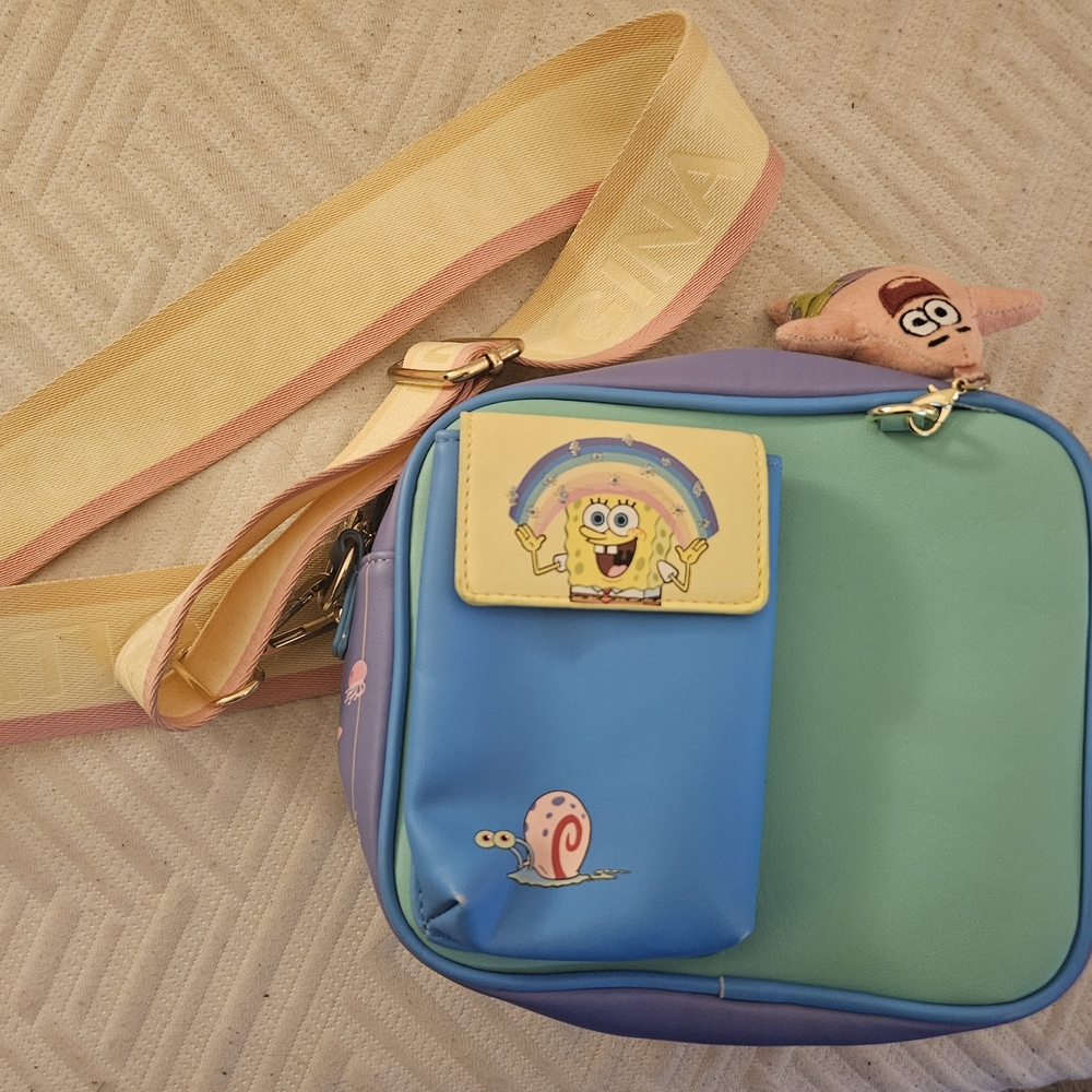 SpongeBob SquarePants Kids Crossbody Bag - Blue and Green